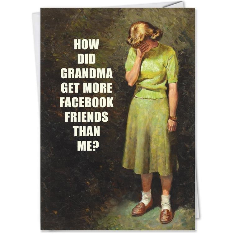 Facebook Grandma - Greeting Card - Birthday