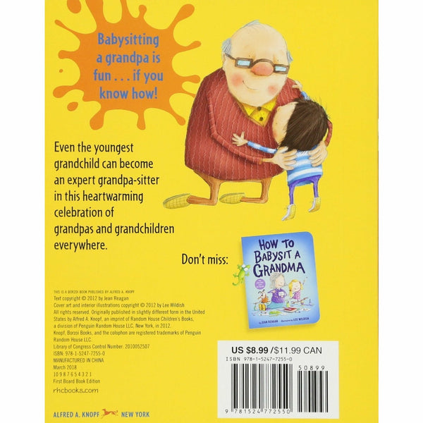 How To Babysit A Grandpa - Board / Hardcover Book