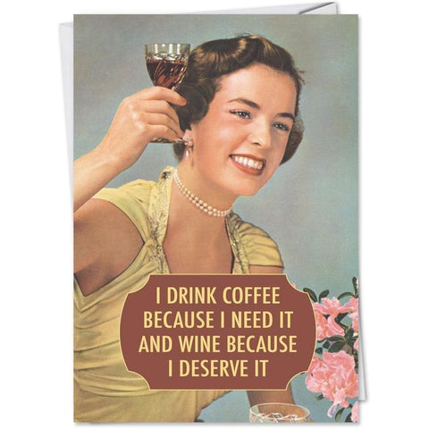 I Drink Coffee - Greeting Card - Birthday