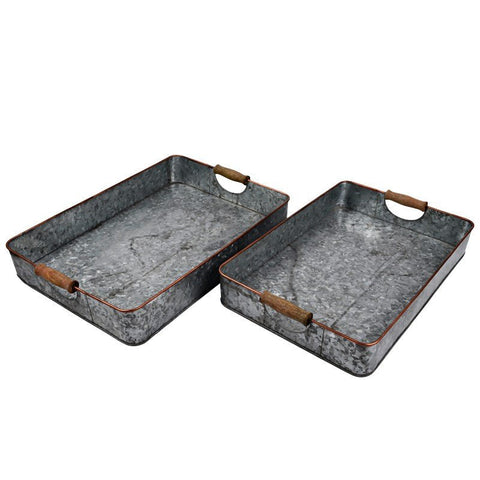 Iris Galvanized Tray