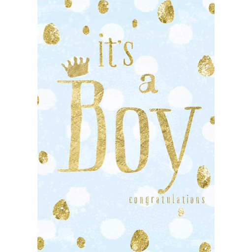 It's A Boy - Greeting Card - Baby