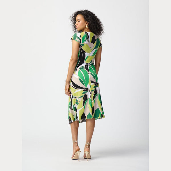 Joseph Ribkoff Tropical Print Silky Knit Dress