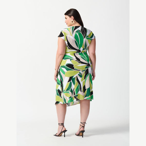 Joseph Ribkoff Tropical Print Silky Knit Dress