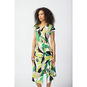 Joseph Ribkoff Tropical Print Silky Knit Dress