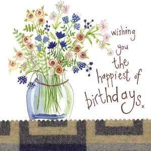Jug Of Flowers - Greeting Card - Birthday