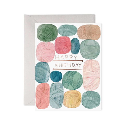 Knit Wishes - Greeting Card - Birthday