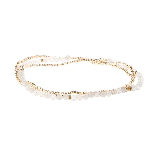 Labradorite - Stone Of Magic - Delicate Wrap Bracelet / Necklace
