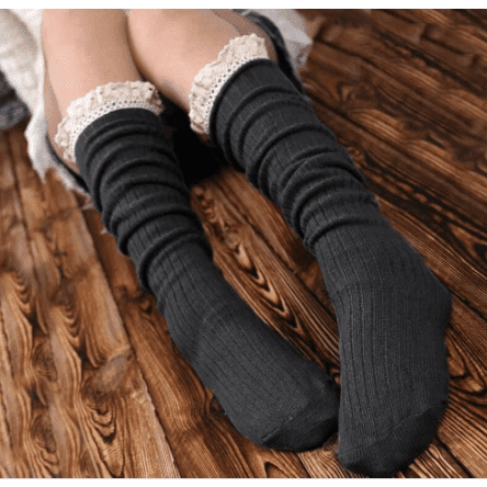 Lace Trim Sock / Boot Cuff