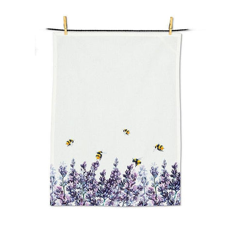 Lavender & Bees Tea Towel
