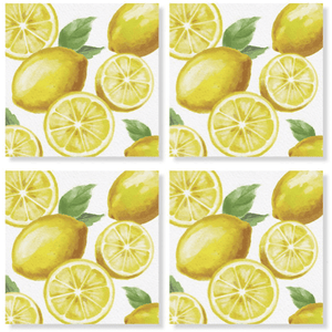 Lemons Coasters - Set of 4