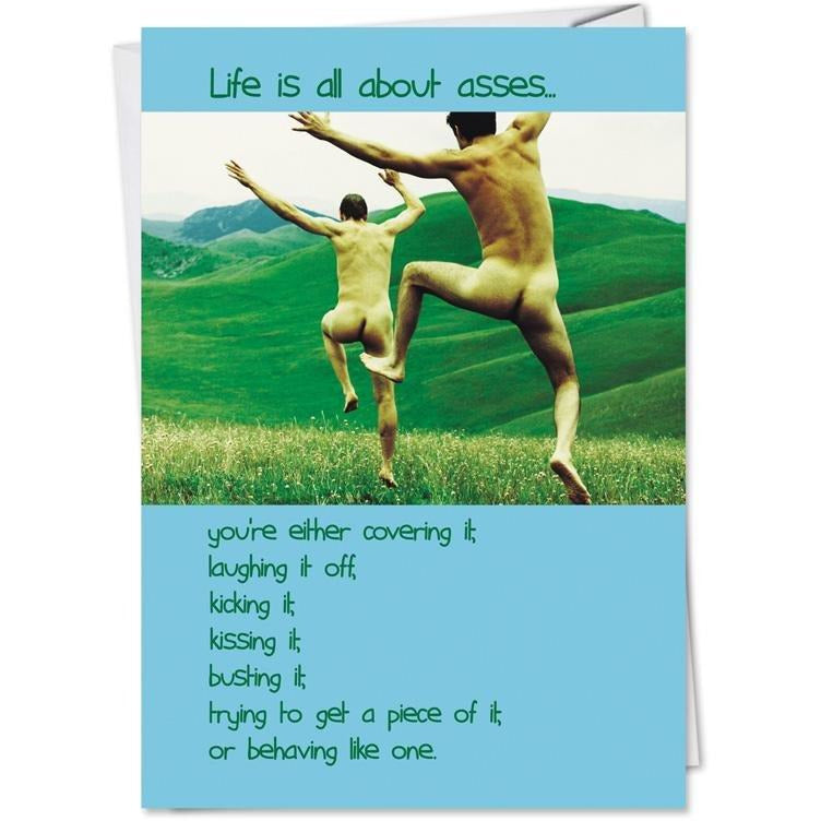 Life Is All About Asses - Greeting Card - Birthday