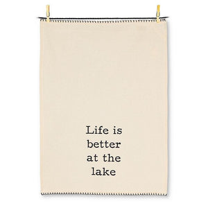 Life Is Better At The Lake Kitchen Towel