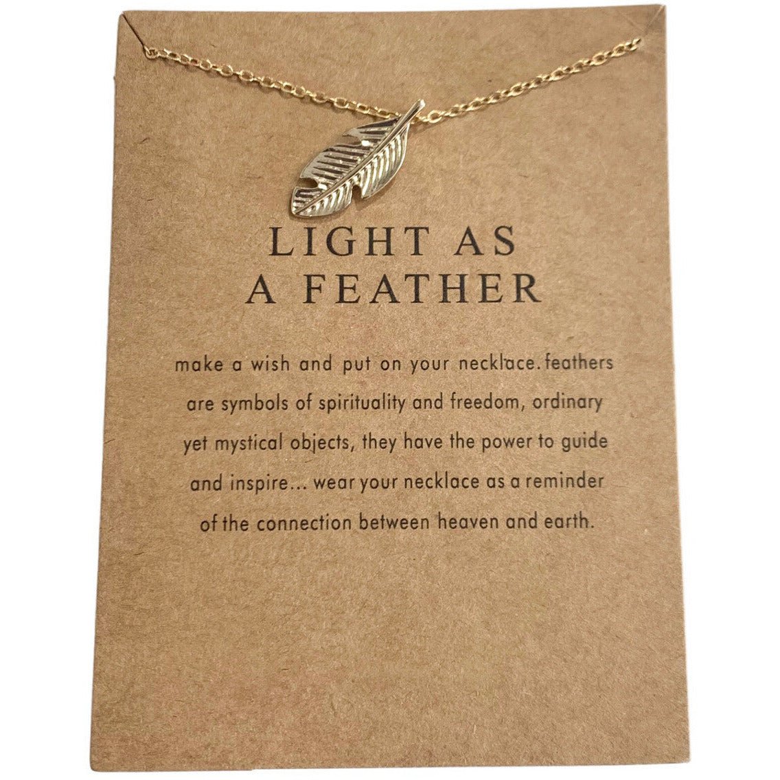 Light As A Feather Necklace