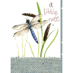 Little Note Dragonfly - Greeting Card - Birthday
