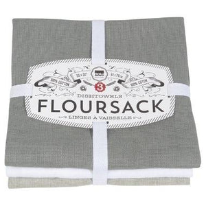 London Grey Flour Sack Tea Towels
