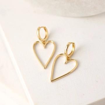 Lovestruck Heart Hoop Earrings