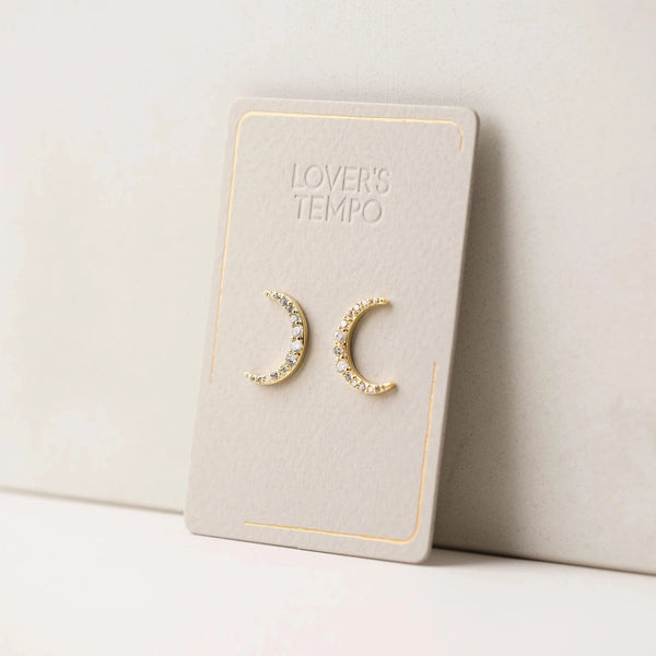 Lune Moon Stud Earrings