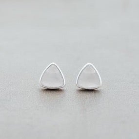 Mae Stud Earrings - Moonstone