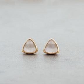 Mae Stud Earrings - Moonstone