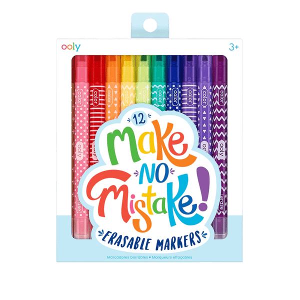 Make No Mistake Erasable Markers - Set Of 12