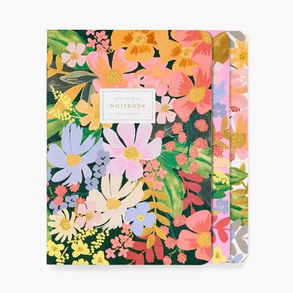 Marguerite Stitched Notebook - Set of 3