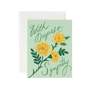 Marigold Sympathy - Greeting Card - Sympathy