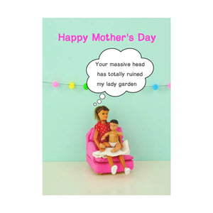 Massive Baby Head - Greeting Card - Mother's Day