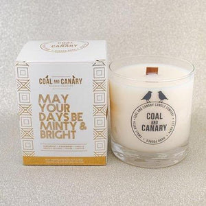 May Your Days Be Minty & Bright - Coal & Canary Candle