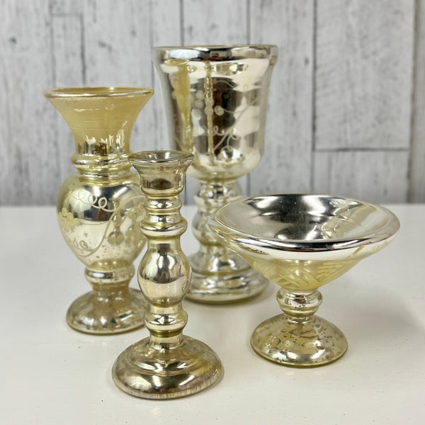Mercury Glass Decorative Bowl