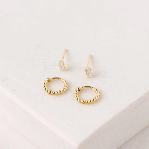 Mia Duet Ear Stack Stud Earrings