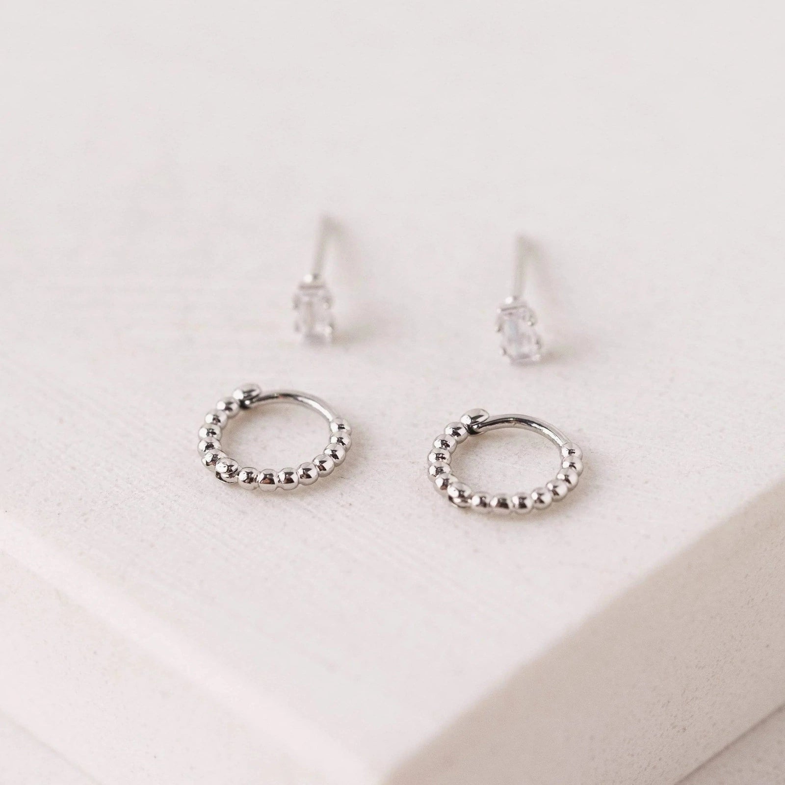Mia Duet Ear Stack Stud Earrings