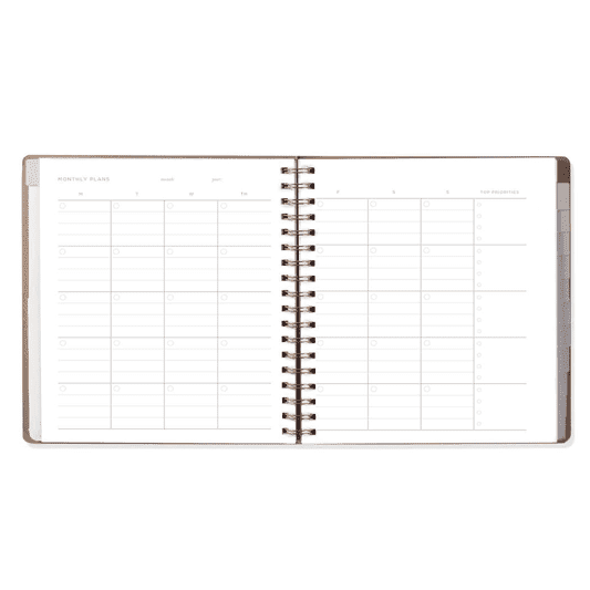 Moon Phase Ray Monthly Planner - Non Dated