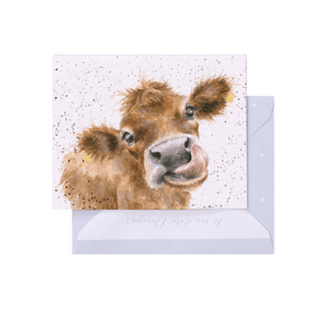 Mooooo - Enclosure Greeting Card - Blank