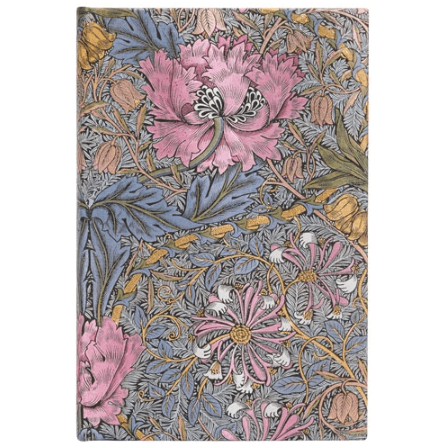 Morris Pink Honeysuckle - William Morris - Hardcover Journal