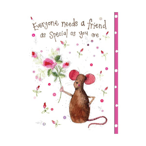 Mouse Friend - Greeting Card - Thank You