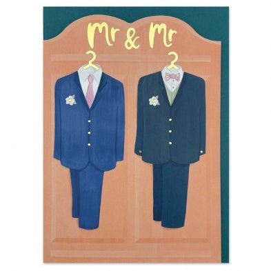Mr & Mr - Greeting Card - Wedding
