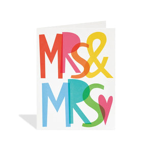 Mrs & Mrs - Greeting Card - Wedding