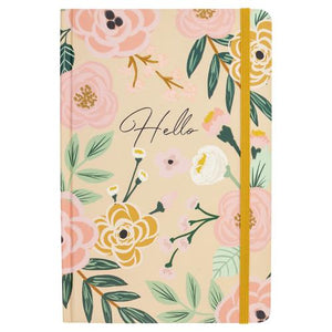 Mustard Floral Journal