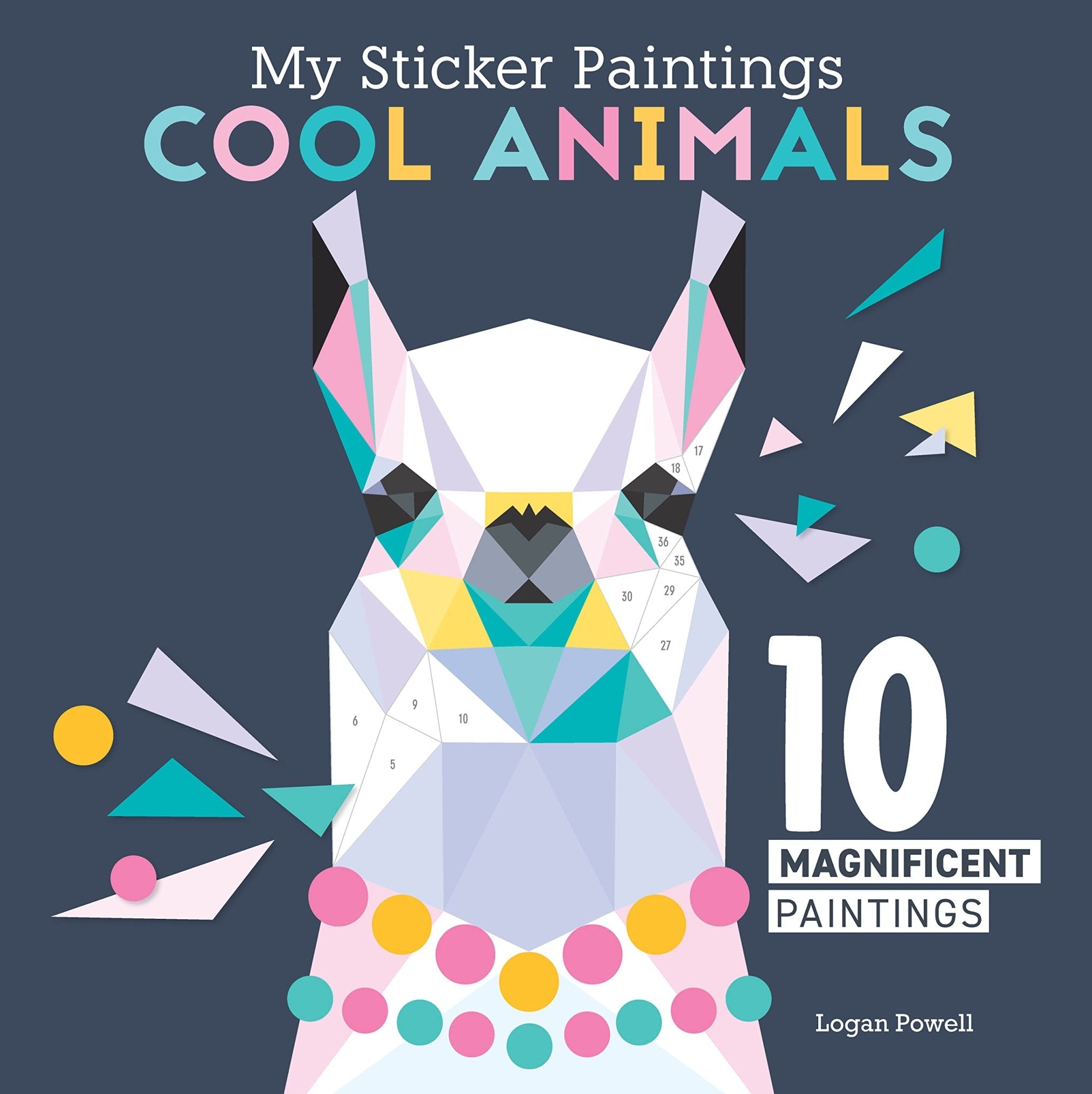 My Sticker Paintings: Cool Animals - Paperback Book