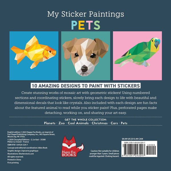 My Sticker Paintings: Pets - Paperback Book