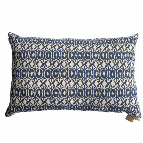 Navy Printed Pillow