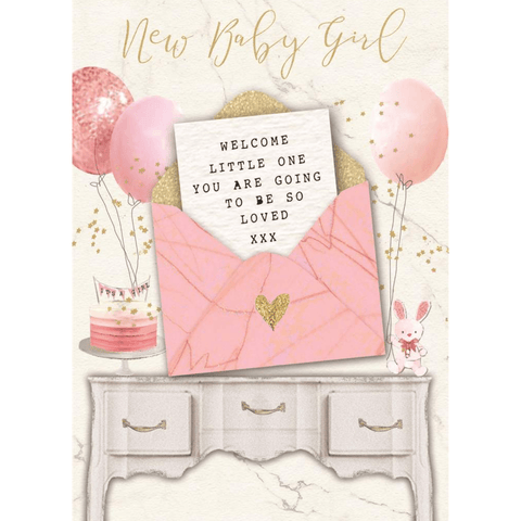 New Baby Girl - Greeting Card - Baby