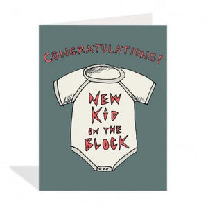 New Kid On The Block - Greeting Card - Baby