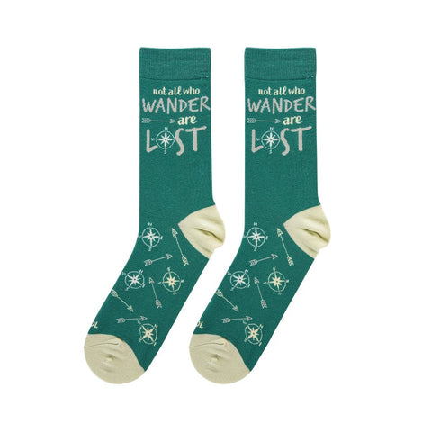 Not All Who Wander Are Lost Men's Socks