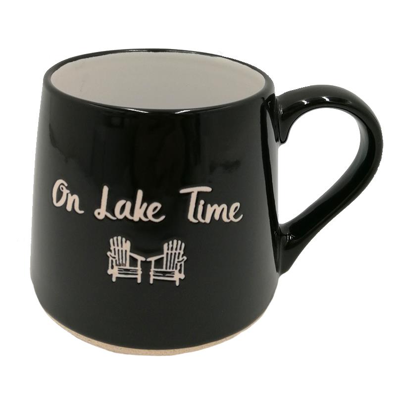 On Lake Time Fat Bottom Mug