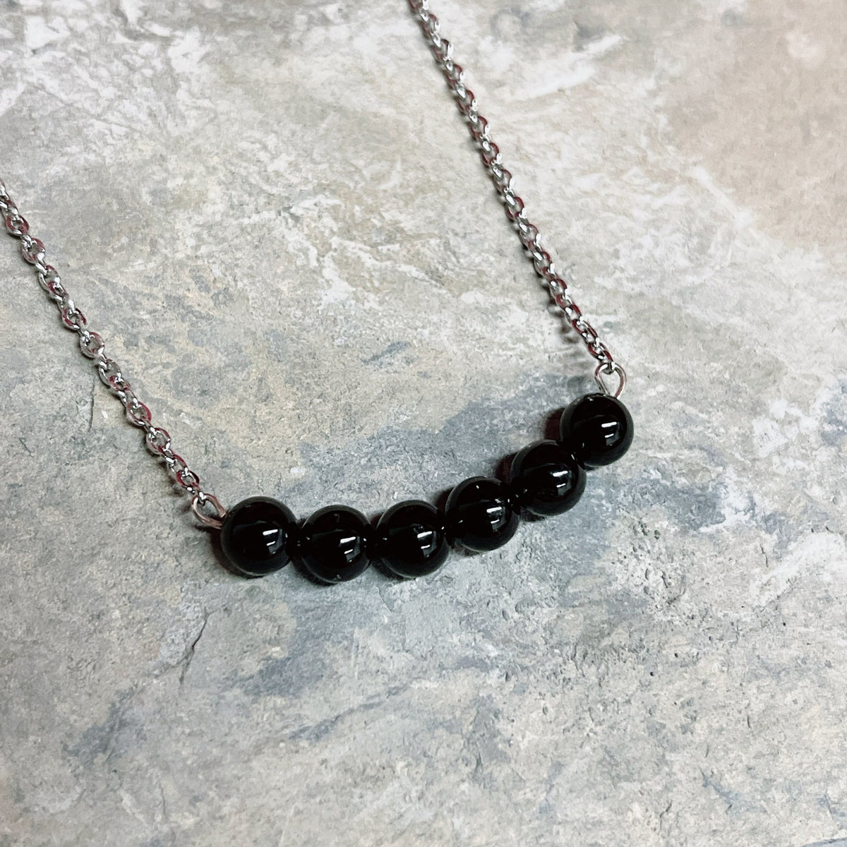 Onyx Bead Necklace