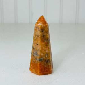 Orange Calcite Crystal Tower