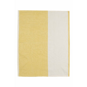Organic Cotton Tea Towel - Modern Yellow