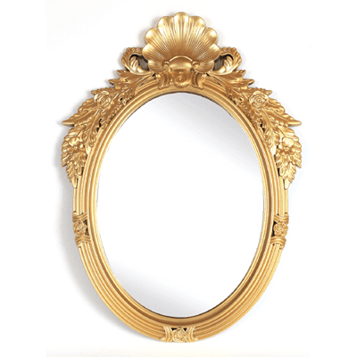 Ornate Reproduction Golden Mirror