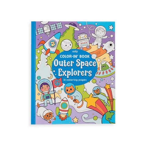 Outer Space Explorers Colouring Book